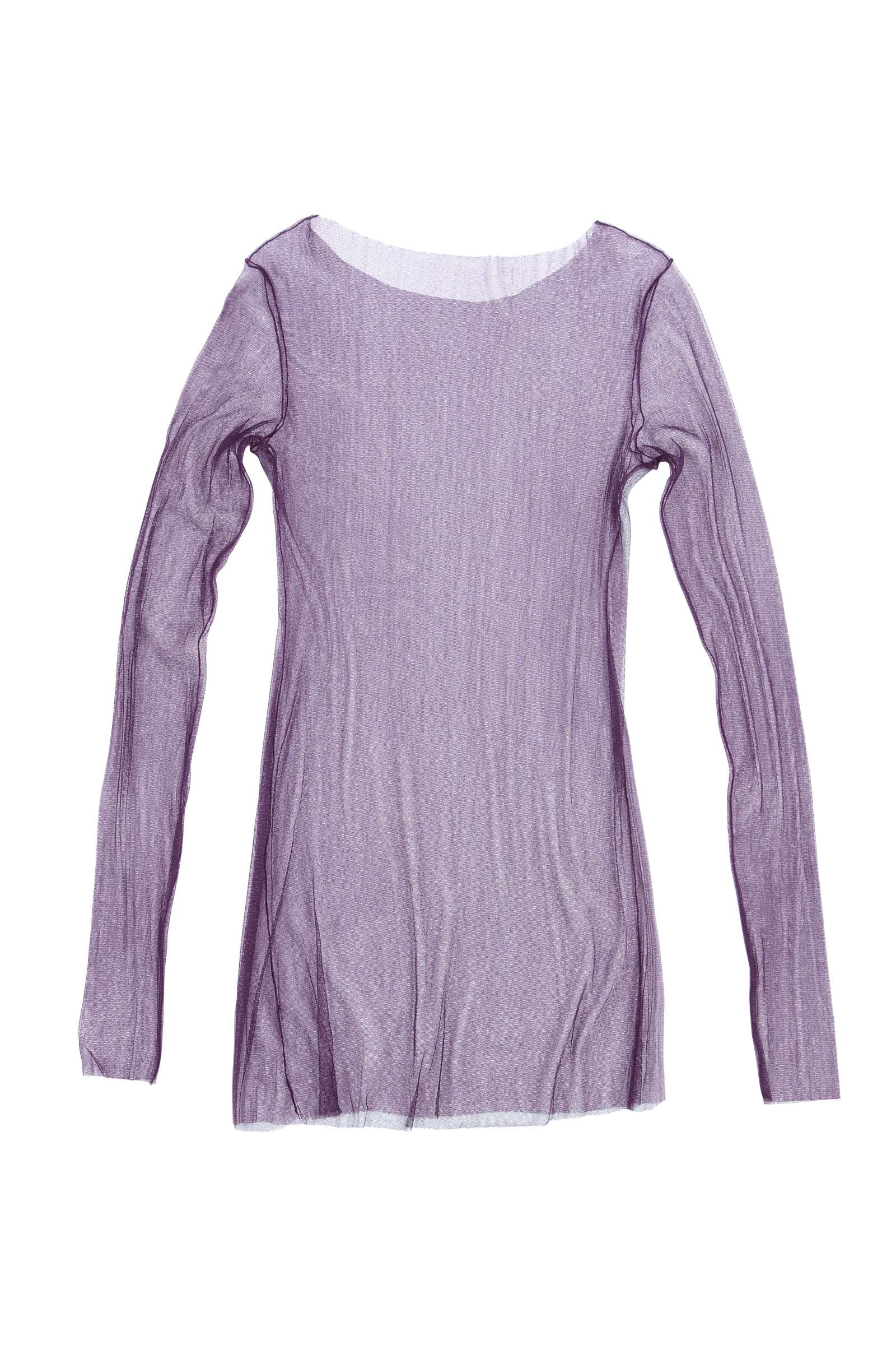 T de tul, top dark purple