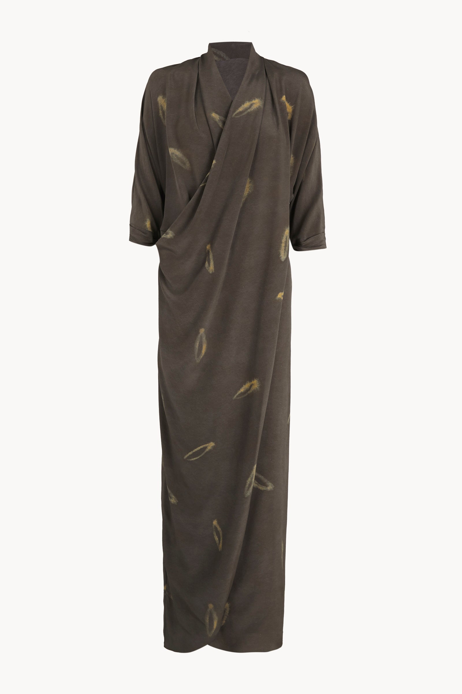 Thea, soma print silk maxi dress