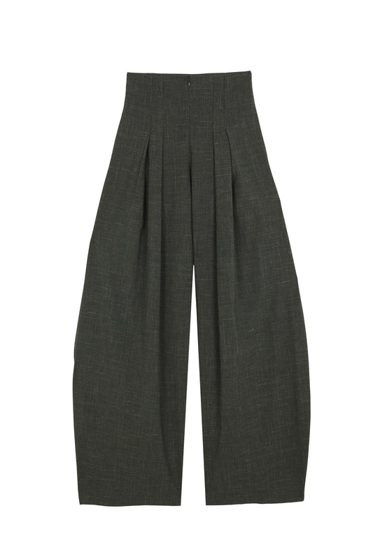 Tiempo, pantalon jacquard verde