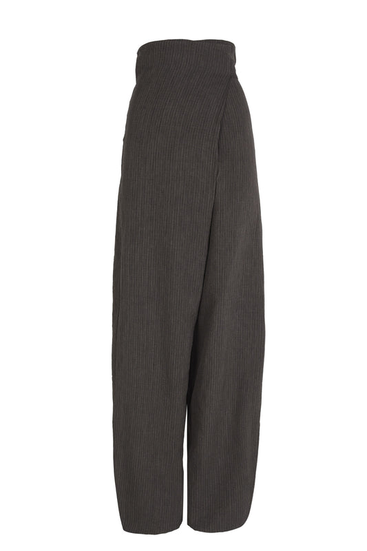 Trapani, striped jacquard pants