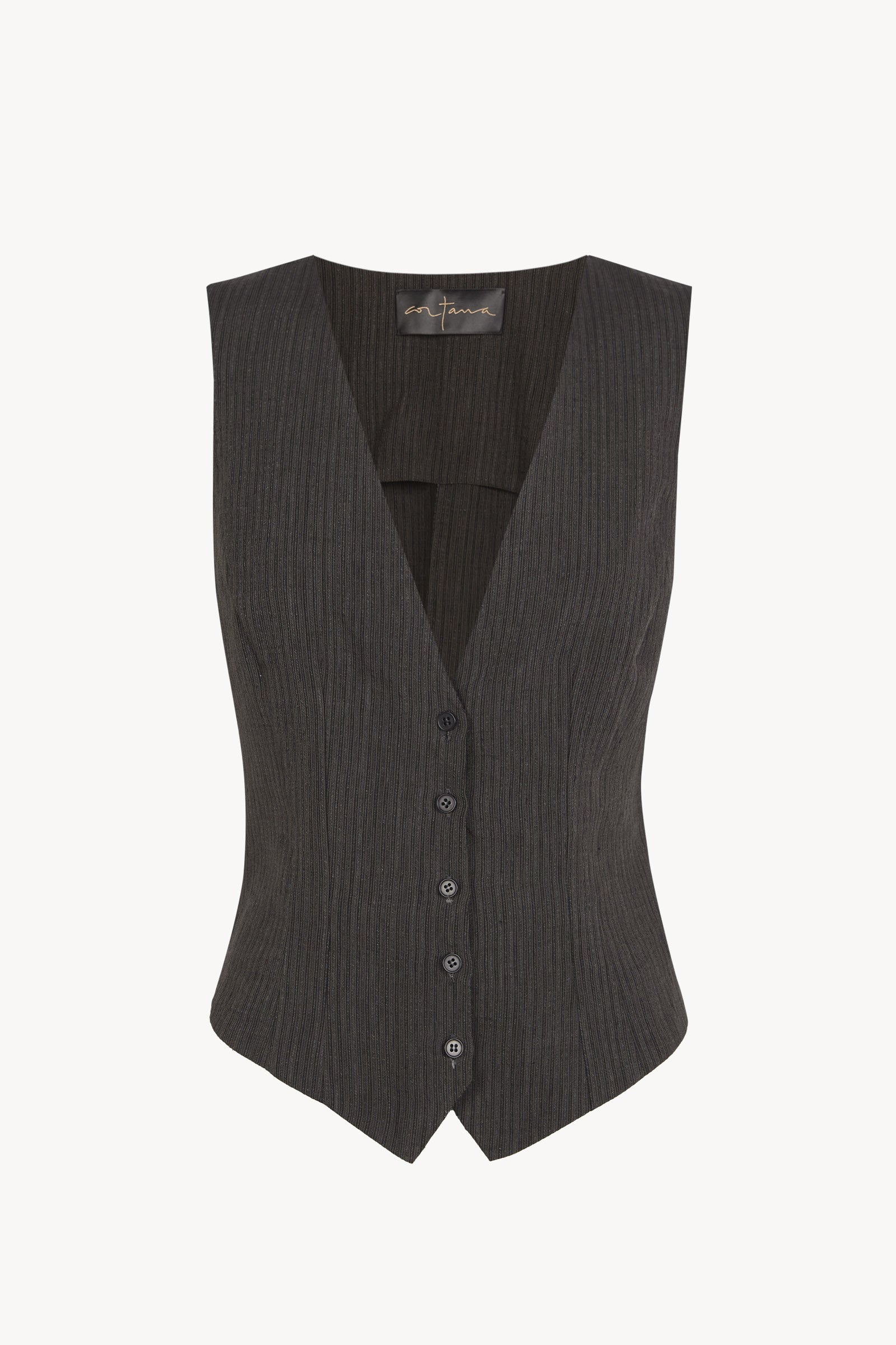 Trapani, chaleco a rayas jacquard