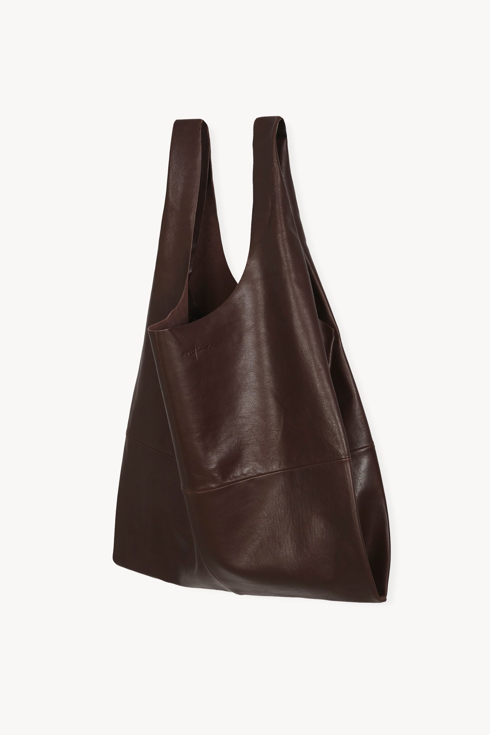 U XL, bolso de cuero granate oscuro