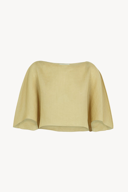 Ufo, matte khaki ramie top