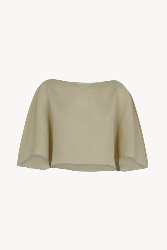 Ufo, matte khaki ramie top