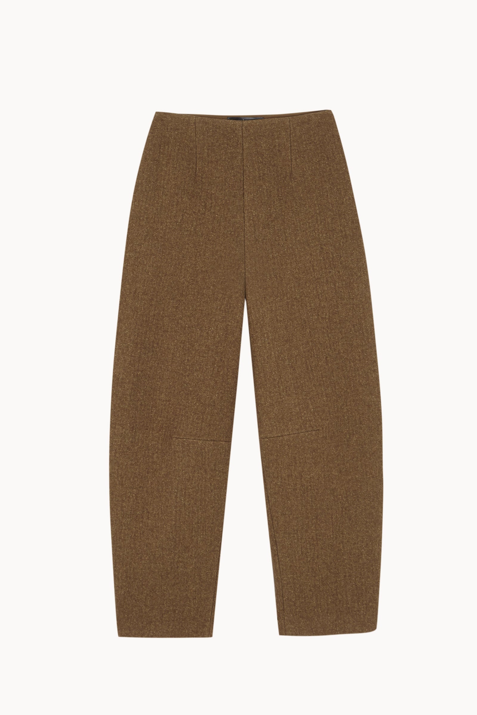 Undo, brown cotton and wool trousers