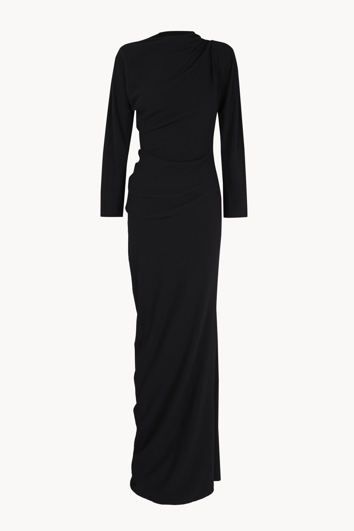 Utopico, black crepe maxi dress