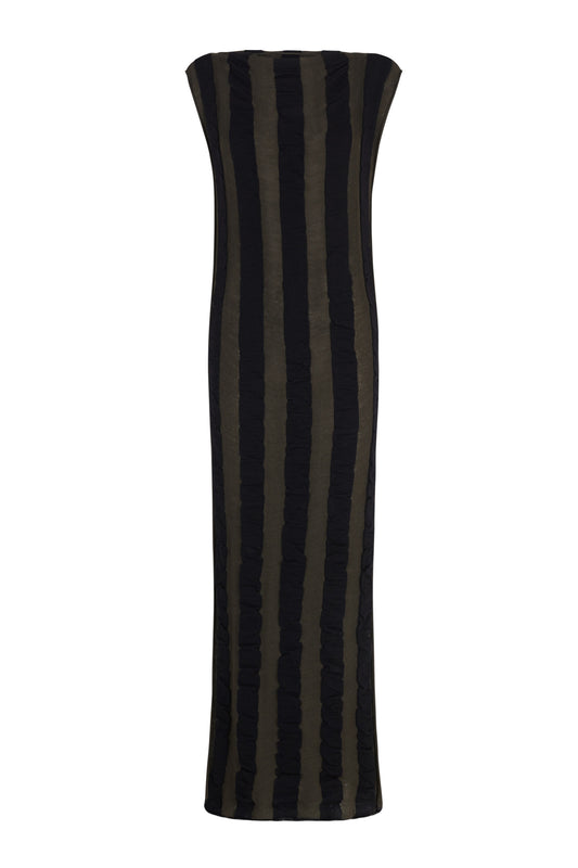 Winona, khaki and black knit dress