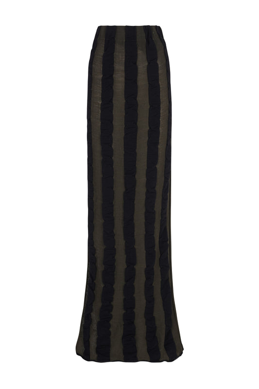 Winona, khaki and black knit skirt