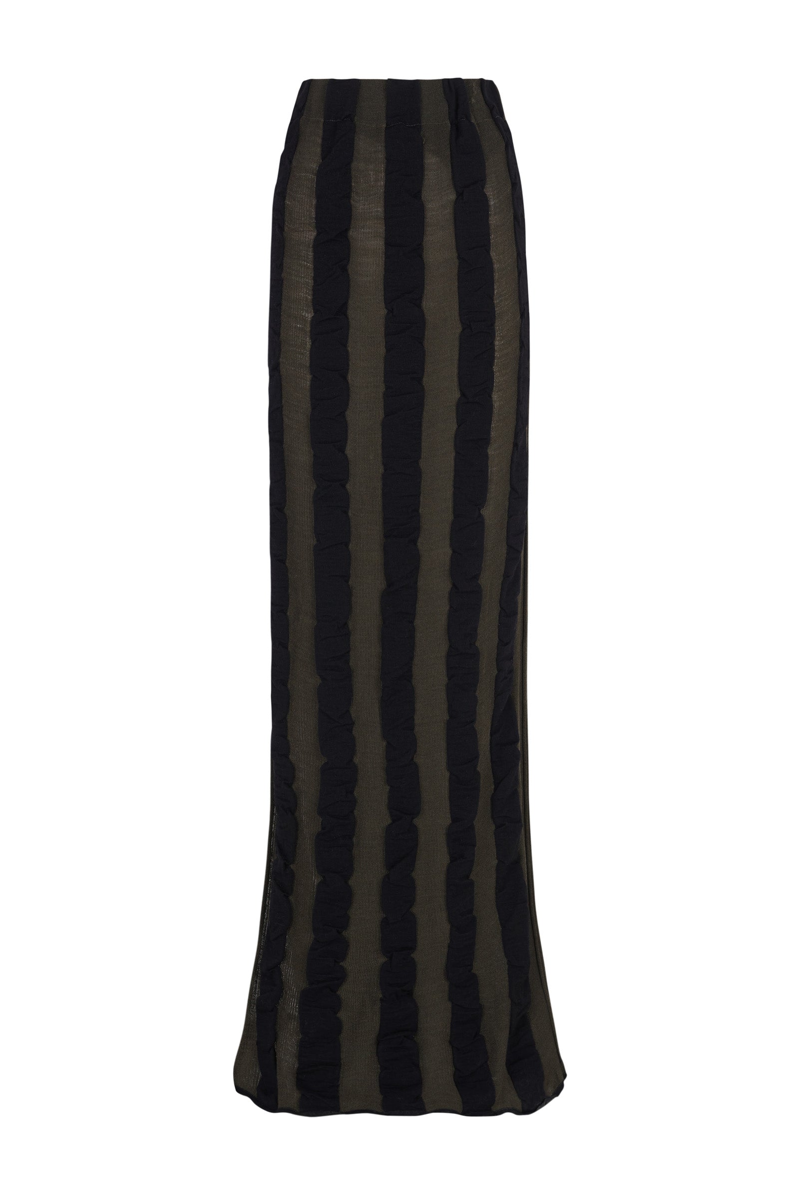 Winona, khaki and black knit skirt