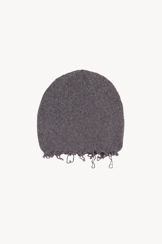 Winter, gorro de lana y cachemir gris melange