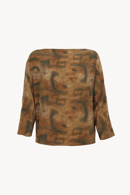 You, top de seda taiyo print