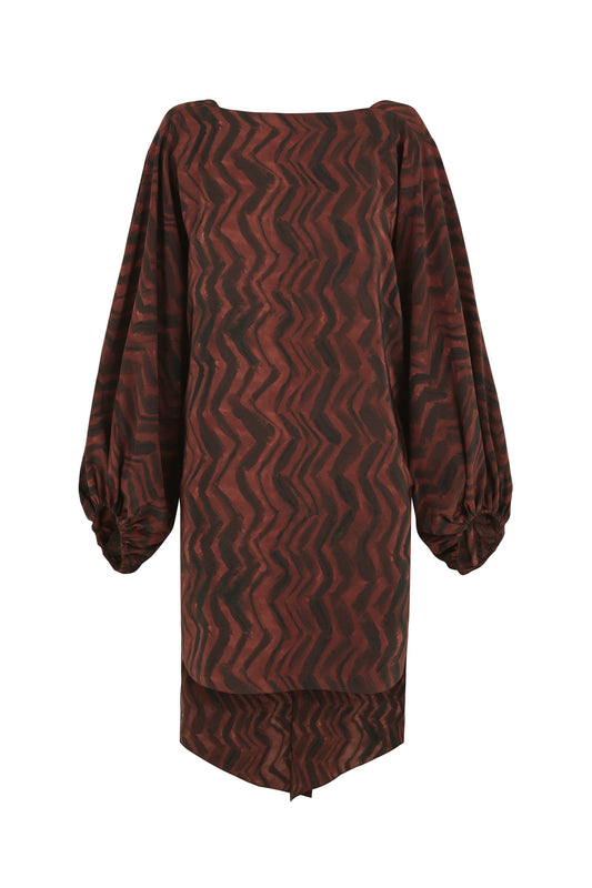 Debora, printed silk blouse