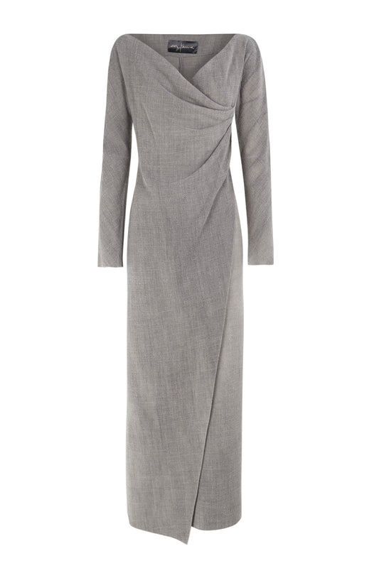 Felicita, midi dress in virgin wool