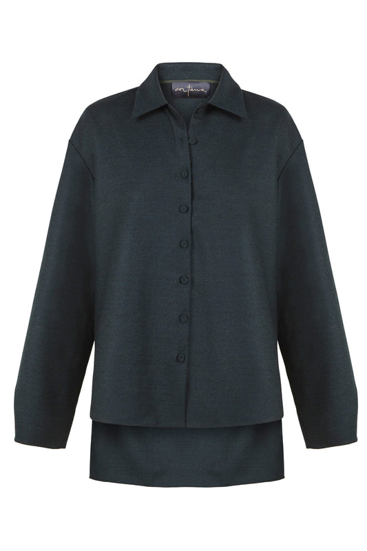 Pencil, top en lana y cachemira pine