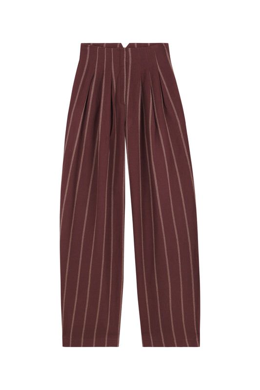 Viento, pantalón palazzo a rayas