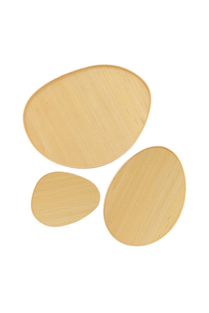 Oeuf, ayous wood trays