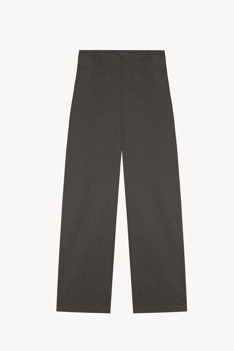 Arne, grey mocha flared trousers
