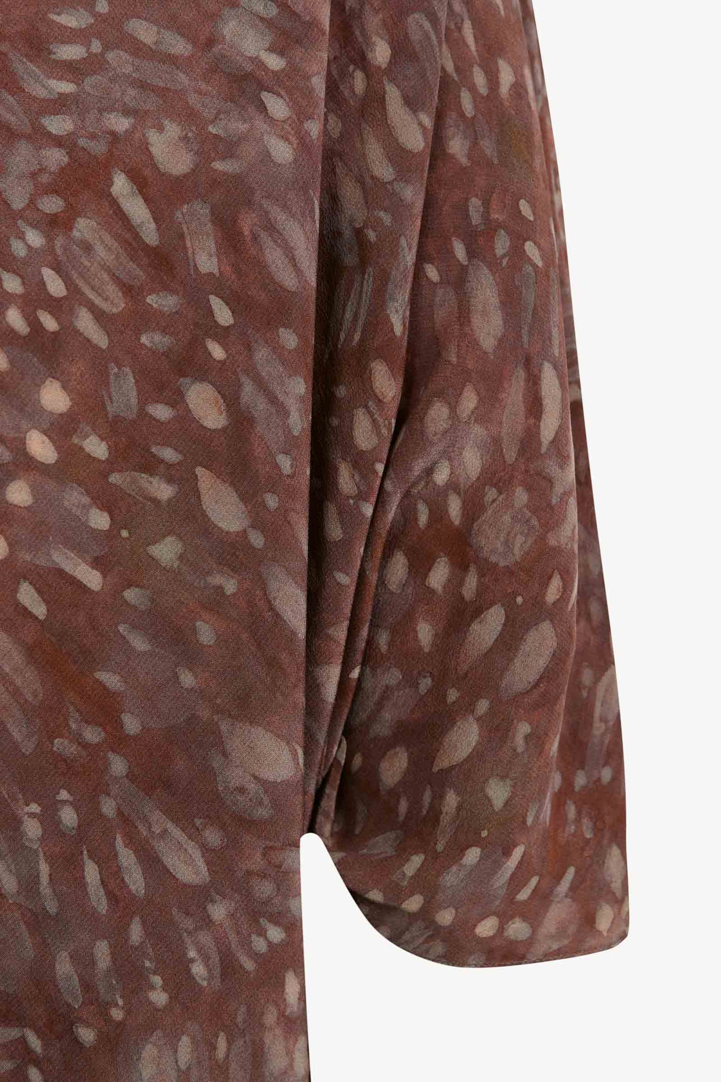 Astrid, top de seda zarela print