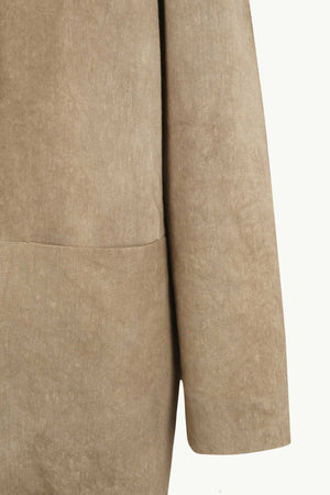 Cassian, chaqueta oversize marron claro maltinto