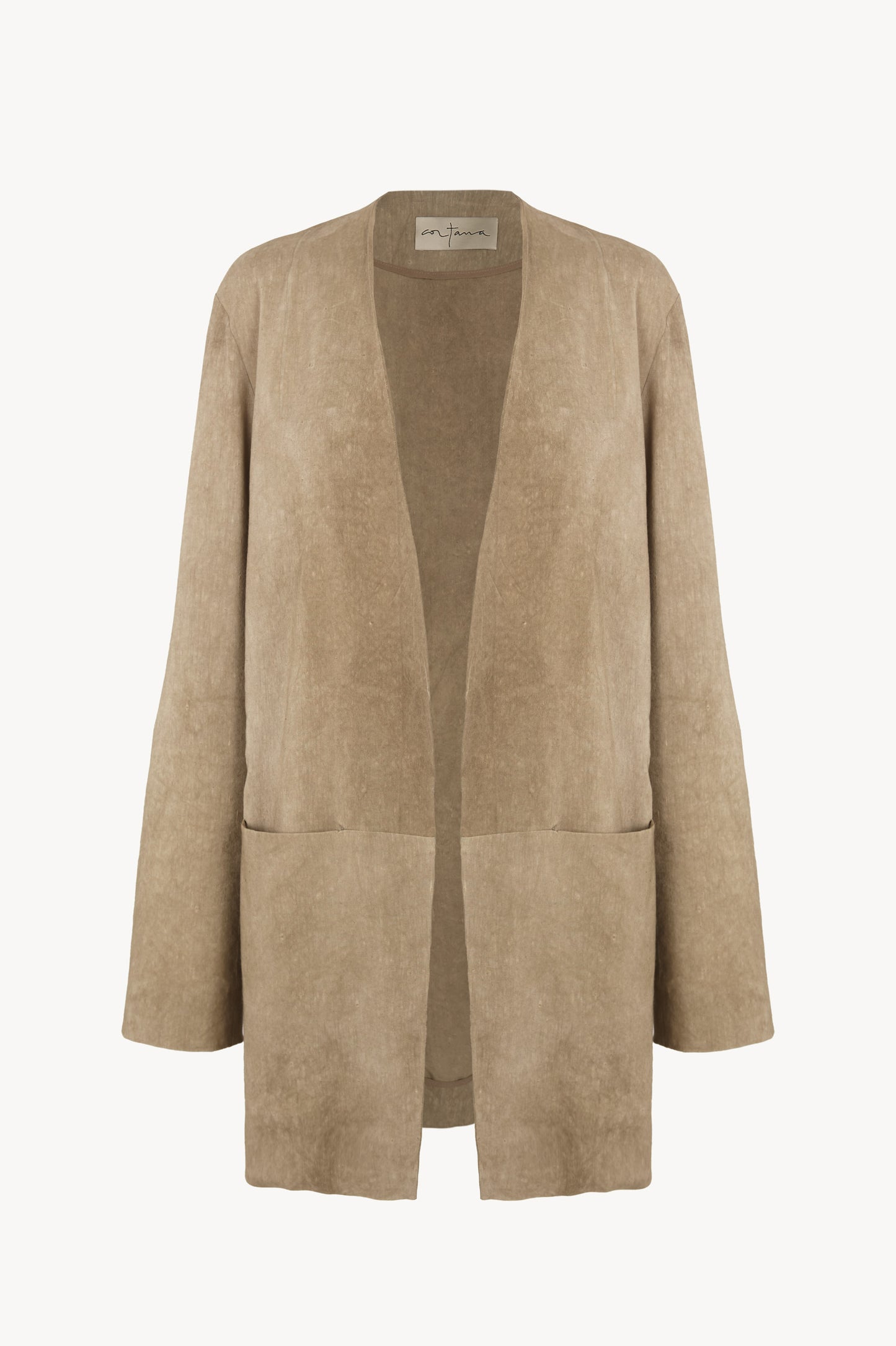 Cassian, chaqueta oversize marron claro maltinto