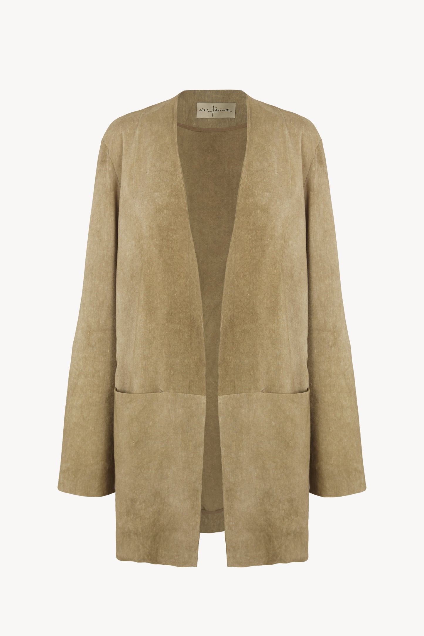 Cassian, chaqueta oversize marron claro maltinto