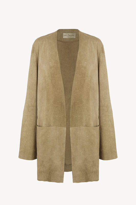 Cassian, chaqueta oversize marron claro maltinto