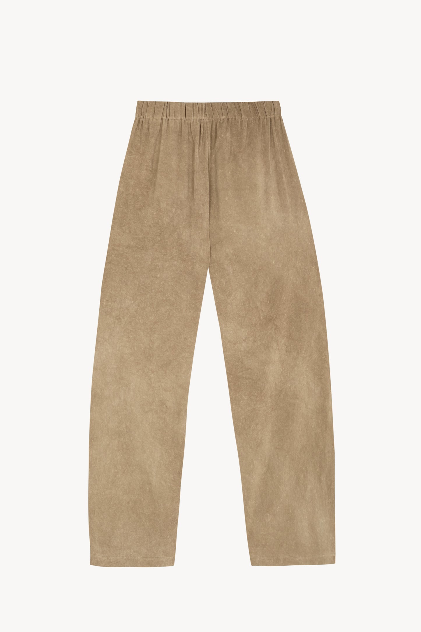 Cassian, pantalon de lino marron claro maltinto