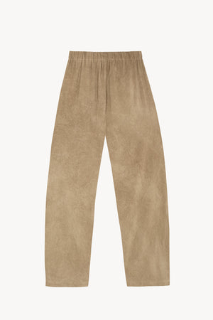 Cassian, pantalon de lino marron claro maltinto