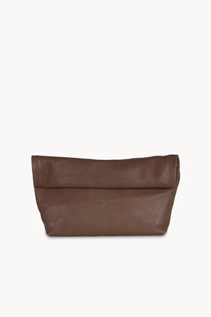 Delhi L, mocha beige leather clutch