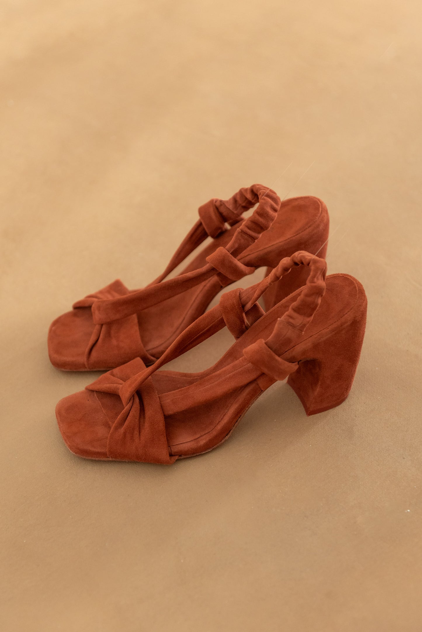 Costa, terracota suede sandal