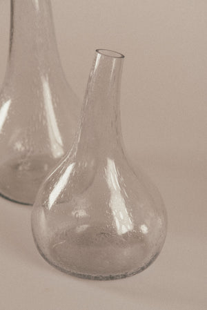 Calabaza, grey blown glass pitcher