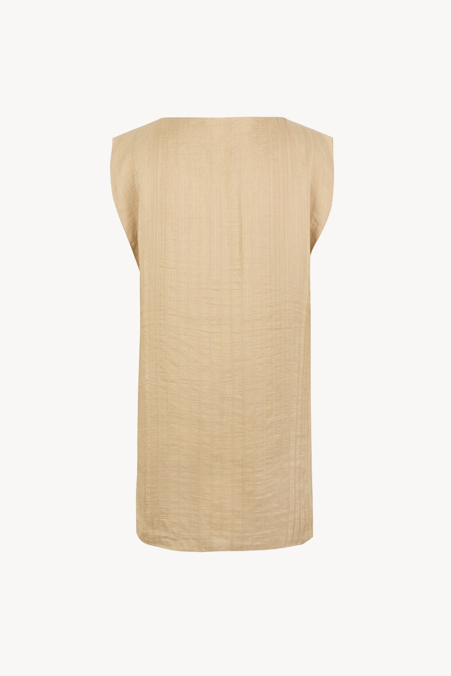 Ellis, beige striped jacquard top