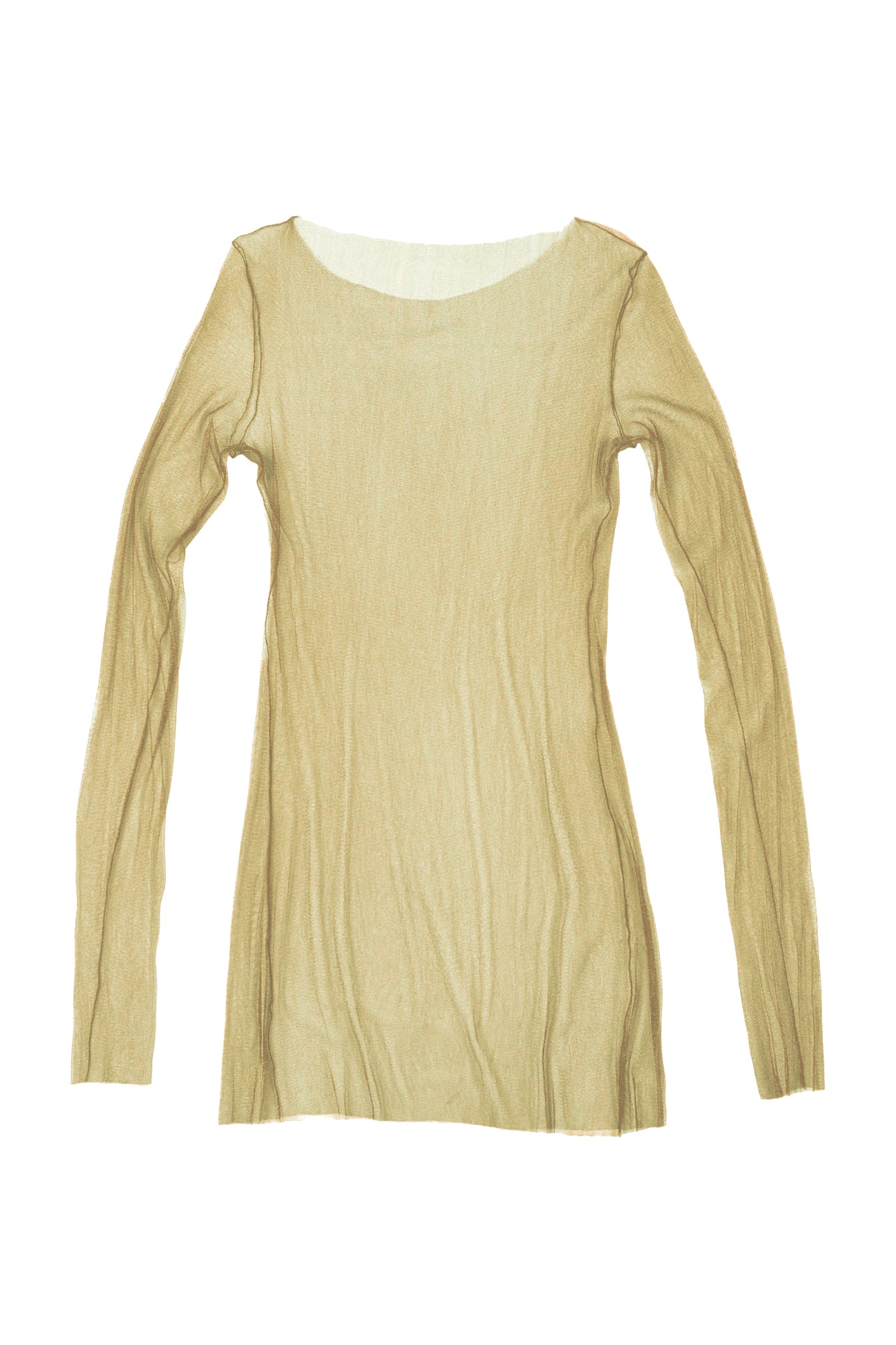 t de tul, tulle top olive