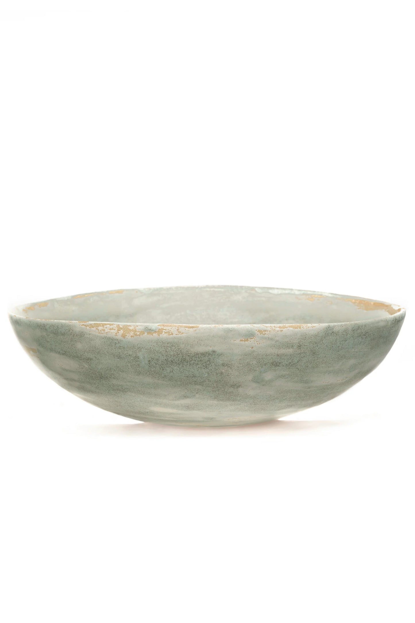 Sage, large ceramic serving bowl