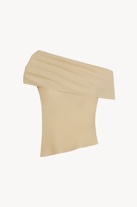 Ilia, top de seda beige