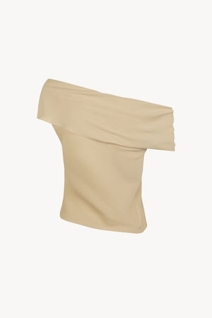 Ilia, beige silk top