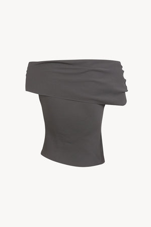 Ilia, dark grey silk top