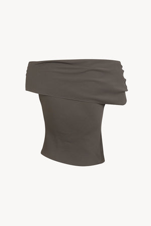 Ilia, dark grey silk top