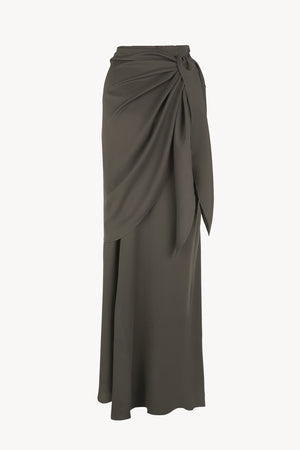 Isolde, dark grey asymmetric skirt
