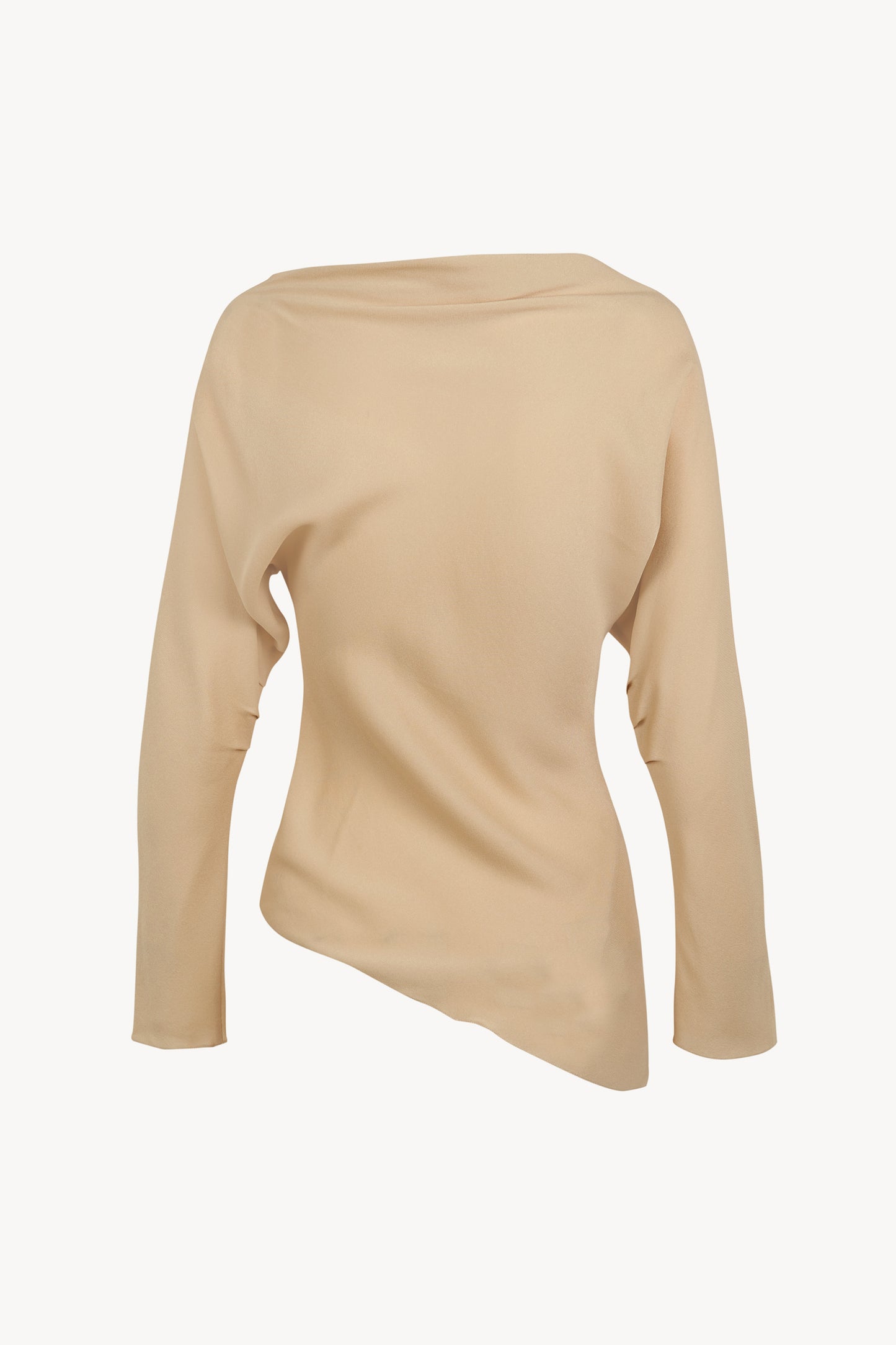 Isolde, top de seda beige