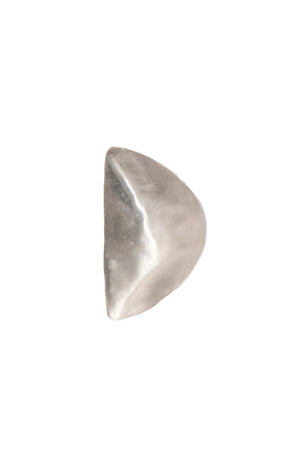 Kuu right, silver triangular earring