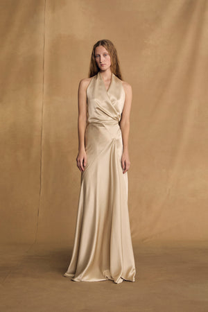 Nailah, vestido champagne