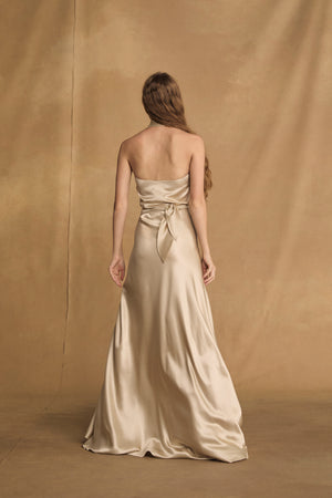 Nailah, vestido champagne