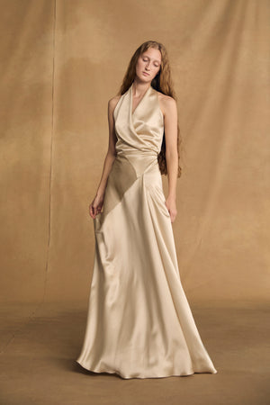 Nailah, vestido champagne