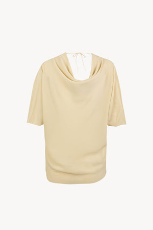 Liv, blusa de seda stretch anis