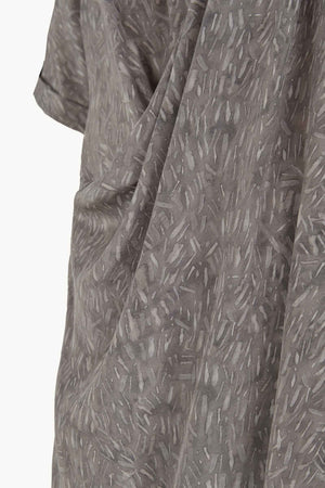 Mali, azima print long silk dress