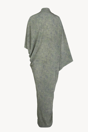 Mayu, folliage print silk dress