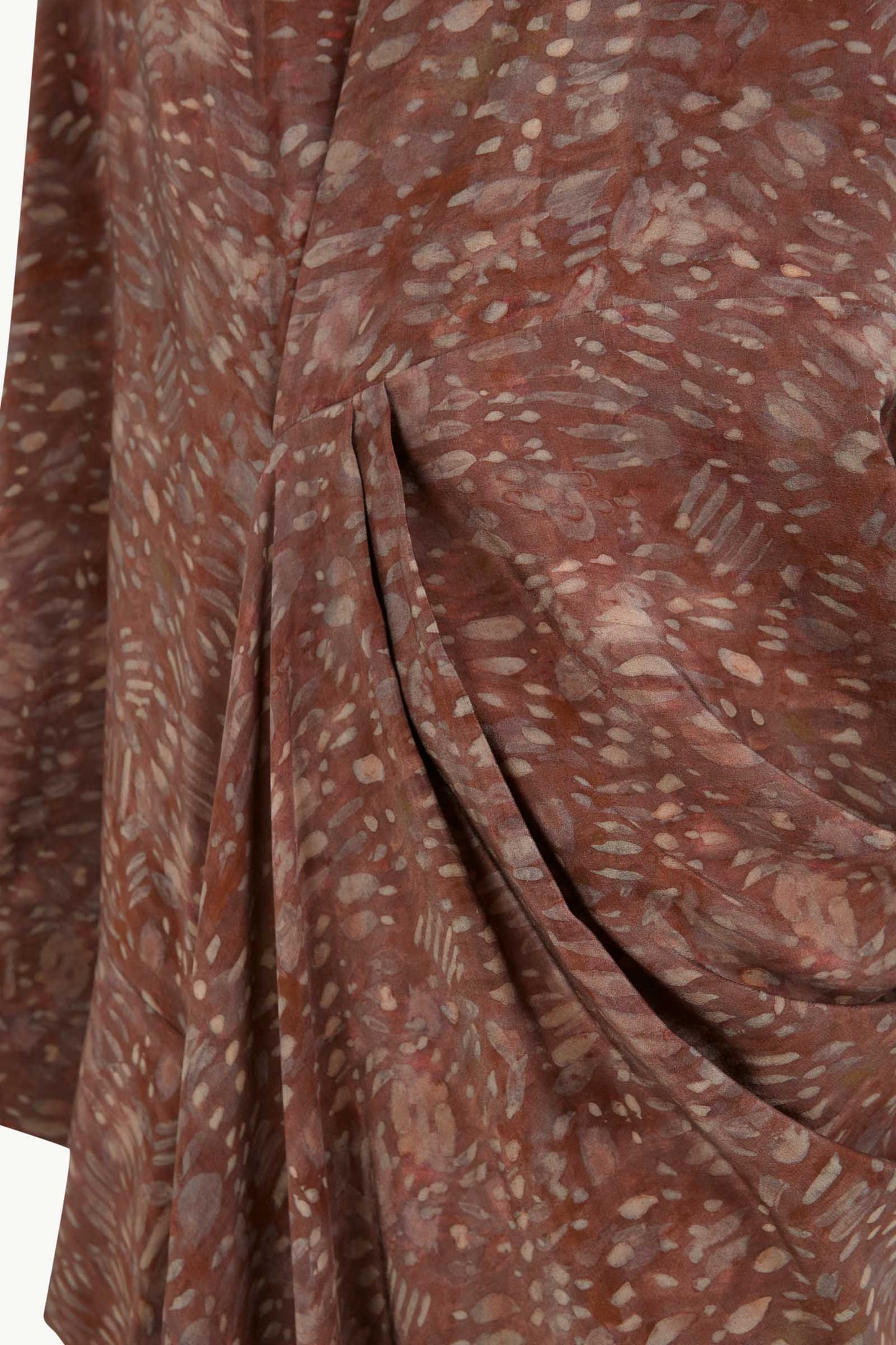 Mayu, zarela print silk dress