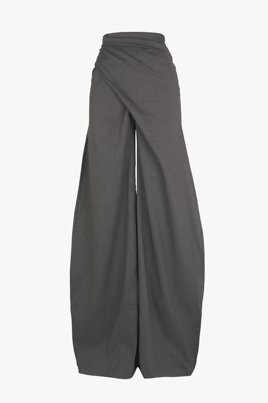 Mite, pantalon envolvente gris oscuro