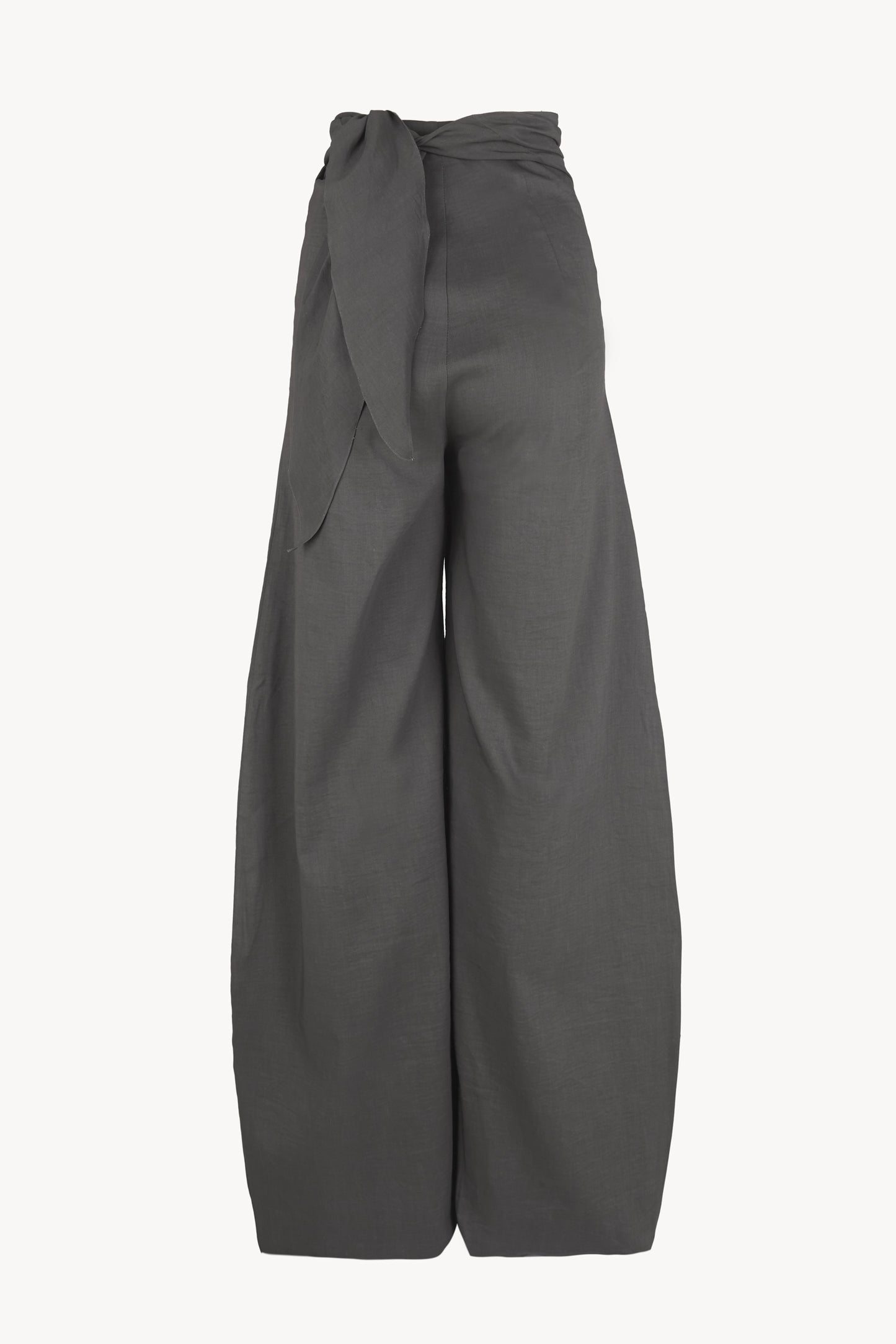 Mite, dark grey wrap trousers